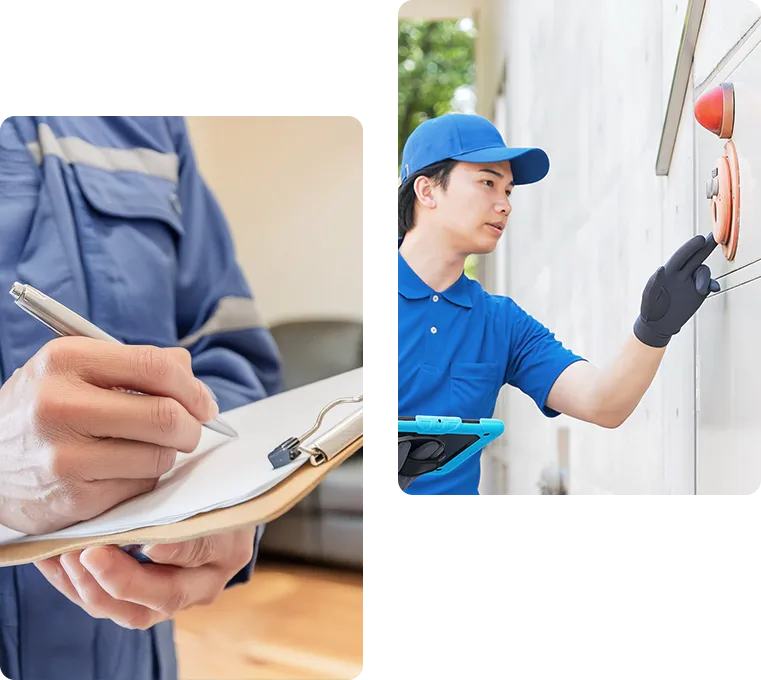 各種施設の安全を守ることが第一